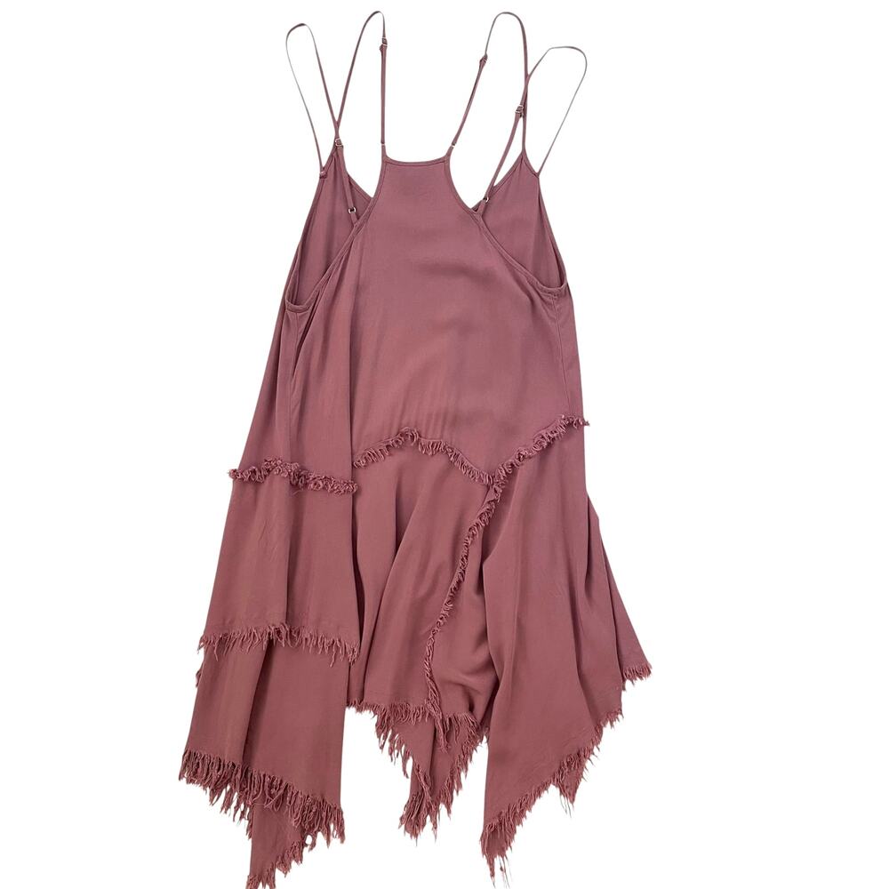 Free People Intimately Tattered Up Slip Dress - Mauve - Size S - Picture 3 of 7